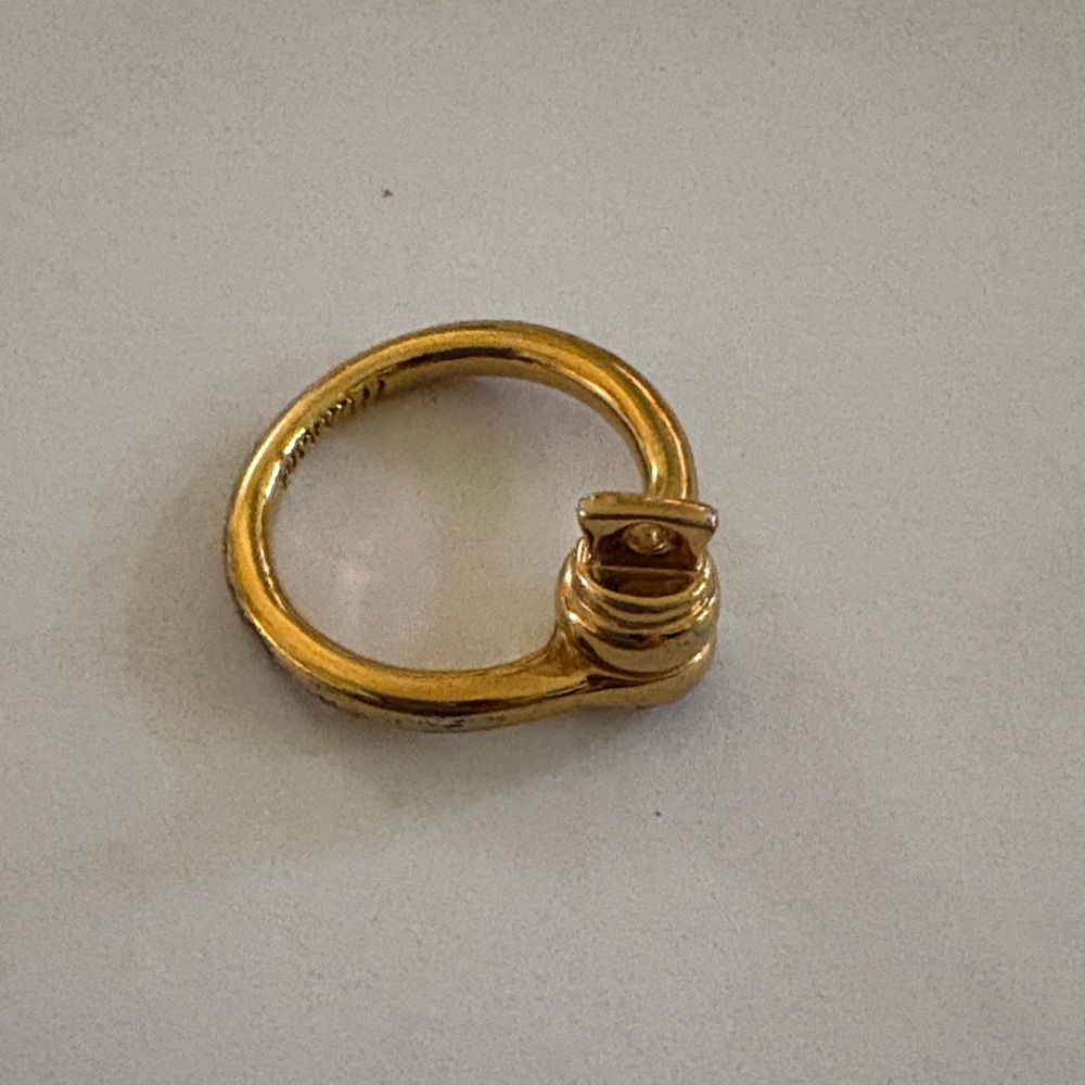 Miansai Gold-Tone Knot Accent Ring